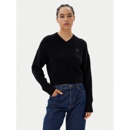 HUGO Пуловер Scutie 50543059 Черен Relaxed Fit