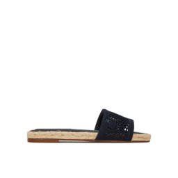 Tommy Hilfiger Еспадрили Knit Mesh Espadrille Flat Sandal FW0FW08744 Тъмносин