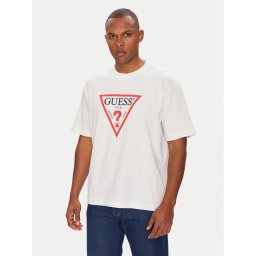 Guess Jeans Тишърт M4YI45 K8FQ4 Бял Oversize