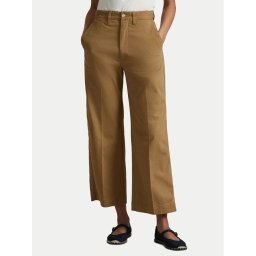 Polo Ralph Lauren Текстилни панталони 211873988001 Бежов Wide Leg