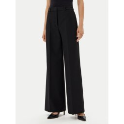 HUGO Панталони тип палацо Hasmina 50542647 Черен Wide Leg