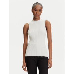 HUGO Блуза Sarepilk 50542597 Екрю Slim Fit