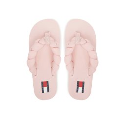 Tommy Jeans Джапанки Braided Thong Beach Sandal EN0EN02877 Розов
