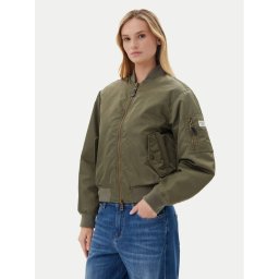 Guess Jeans Яке бомбър W5RL81 WHAA2 Каки Regular Fit