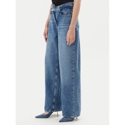 Guess Дънки W5YA2G D5QKB Син Wide Leg