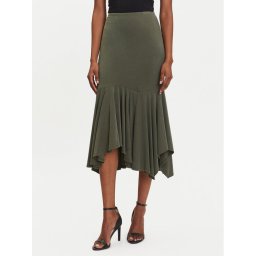 Guess Миди пола W5YD85 KCTB2 Зелен Regular Fit