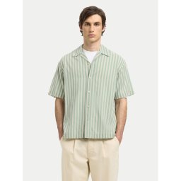 Selected Homme Риза 16091381 Зелен Relaxed Fit