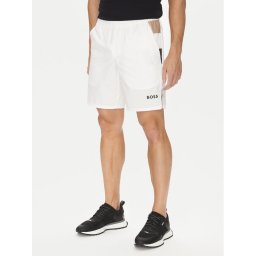 BOSS Спортни шорти S_T-Match 50541370 Бял Regular Fit