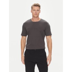 BOSS Тишърт Logo Future 50543796 Сив Regular Fit