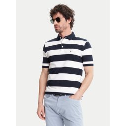 Pierre Cardin Тениска с яка и копчета C5 21394.2113 Черен Regular Fit