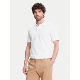 Pierre Cardin Тениска с яка и копчета C5 21354.2110 Бял Regular Fit