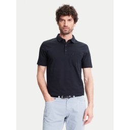 Pierre Cardin Тениска с яка и копчета C5 21514.2122 Тъмносин Regular Fit