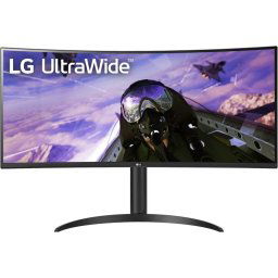 Монитор LG 34WP65CP-B, 34" UltraWide AG, Curved VA, QHD 3440x1440 160Hz, HDR10, AMD FreeSync