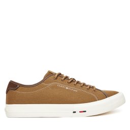 Гуменки Tommy Hilfiger Hi Vulc Street Canvas FM0FM05515 Кафяв