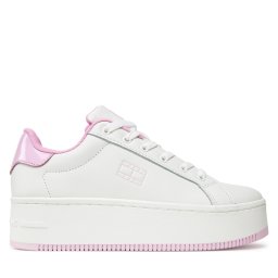 Сникърси Tommy Jeans Tjw Flatform Patent Sneaker EN0EN02864 Екрю