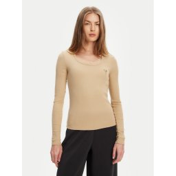 Guess Блуза V4BP07 K8RT2 Бежов Regular Fit