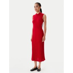 Tommy Hilfiger Плетена рокля WW0WW45653 Червен Slim Fit