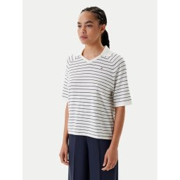 Tommy Hilfiger Тениска с яка и копчета WW0WW45694 Тъмносин Regular Fit