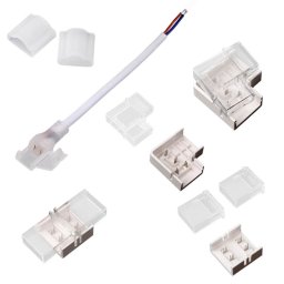 Аксесоари и Свързващи Конектори за Premium COB LED Лента 220V IP65 Чист Лъч Светлина