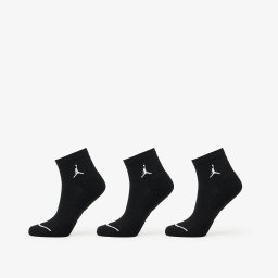 Чорапи Jordan Everyday Ankle Socks 3-Pack Black/ White XL