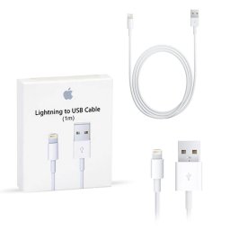 Data кабел Apple Lightning /USB Data Cable 1m - Бял, MXLY2ZM/A