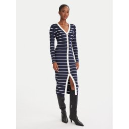 Guess Плетена рокля W5YK98 Z2YK2 Тъмносин Slim Fit