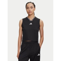 adidas Блуза Tiro Cut 3-Stripes Mesh JG4115 Черен Regular Fit