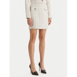 Guess Мини пола W5YD15 WHDB2 Бял Regular Fit