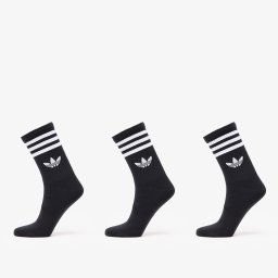 adidas 3 Stripes Crew Sock 3-Pack Black/ Black/ Black S