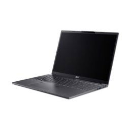 Лаптоп Acer Aspire 16, A16-71M-70ER,Intel Core Ultra 7 155H (up to 4.80GHz, 24MB), 16" WUXGA+ (2048x1280) OLED 120Hz, 400nit, 1*16GB DDR5X 4600MHz, 512GB PCIe NVMe SSD, Intel UMA, FHD Cam, WiFi 6E, BT 5.3, Backlit Kbd, No OS, Steel Gray
