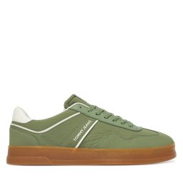 Сникърси Tommy Jeans The Greenwich Mix Media EM0EM01586 Зелен