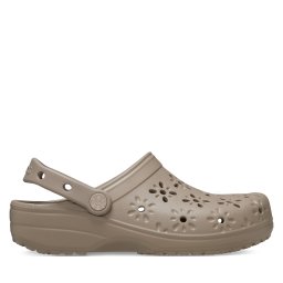 Чехли Crocs Classic Floral Cut Out Clog 210927 Кафяв