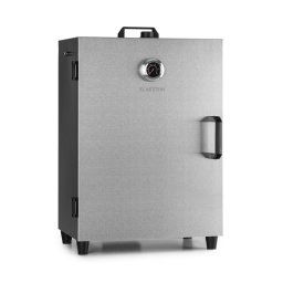 Klarstein Flintstone Steel, опушвател, опушваща пещ, 1600 W, вграден термометър, неръждаема стомана (GQM2-Flintstone-RO)