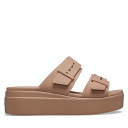 Чехли Crocs Brooklyn Low Wedge Sandal W 207431 Бежов