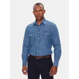 Tommy Hilfiger дънкова риза MW0MW39429 Син Regular Fit