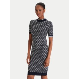 Guess Плетена рокля W3YK39 Z37K0 Тъмносин Regular Fit
