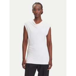BOSS Блуза Elamma 50541896 Бял Slim Fit