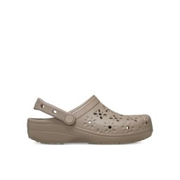 Crocs Чехли Classic Floral Cut Out Clog 210927 Кафяв