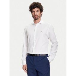 Tommy Hilfiger Риза MW0MW39573 Бял Slim Fit