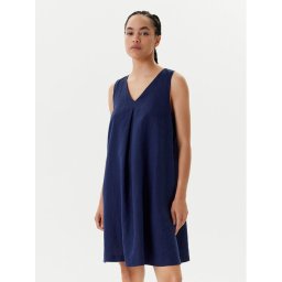 United Colors Of Benetton Лятна рокля 4AGHDV0AX Тъмносин Relaxed Fit
