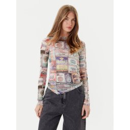 Guess Блуза W5YP43 KBBF2 Цветен Slim Fit