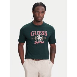 Guess Тишърт M5YI22 K8FQ4 Зелен Regular Fit