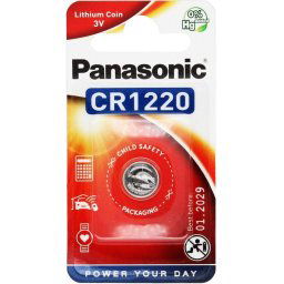 Бутонна батерия литиева PANASONIC CR1220 3V