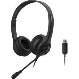 А4tech HU-8 Слушалки с микрофон, USB, въртящ се микрофон