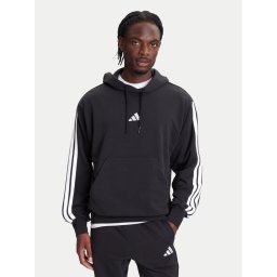 adidas Суитшърт Essentials 3-Stripes JD1874 Черен Regular Fit