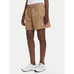 adidas Спортни шорти Essentials Woven JY2612 Бежов Loose Fit