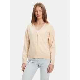 Guess Jeans Пуловер 168521 Бежов Classic Fit