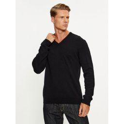 United Colors Of Benetton Пуловер 1002U4407 Черен Regular Fit