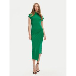 Calvin Klein Ежедневна рокля LV044C237G Зелен Slim Fit