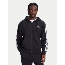 adidas Суитшърт Essentials 3-Stripes JD1870 Черен Regular Fit